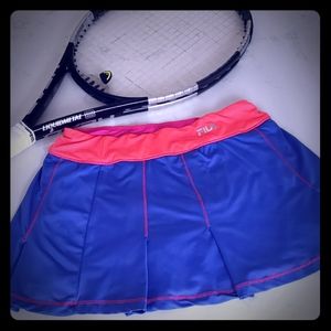 FILA xs Blue-Orange-Pink tennis skirt
